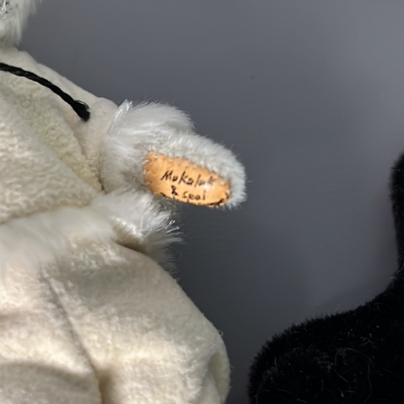 Little Gems Teddy Bears miniature Handmade Bear - Mukaluk and Seal - Picture 7 of 12